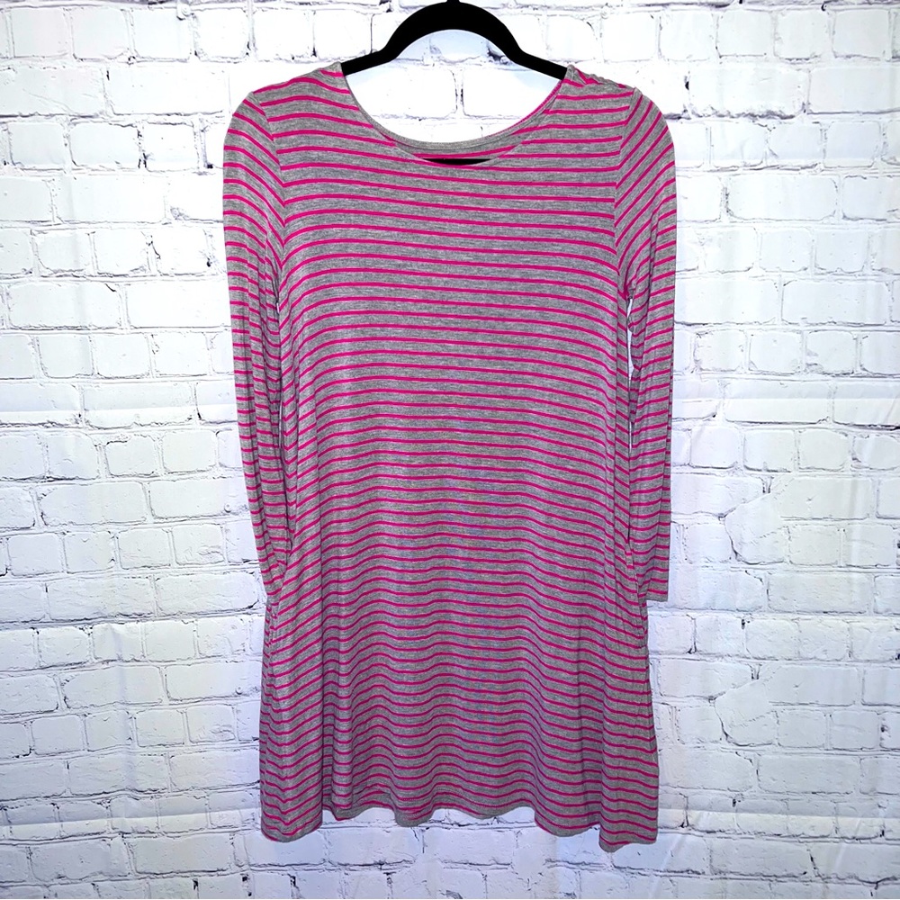 Rumi & Ryder Striped Swing Dress with Pockets L (12/14)